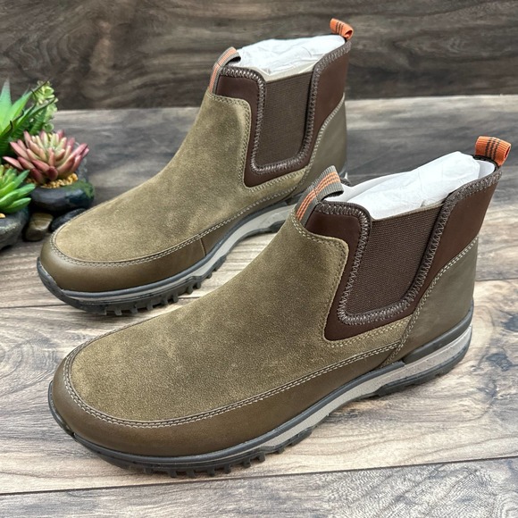 NIB Earth Elements 10M Skill Snow Winter Chukka Lug Sole Boots Suede Taupe - Picture 3 of 11